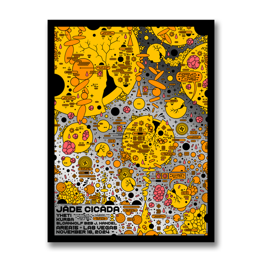 Las Vegas Autographed 18" x 24" Metallic Foil Show Poster By Cumulus Frisbee