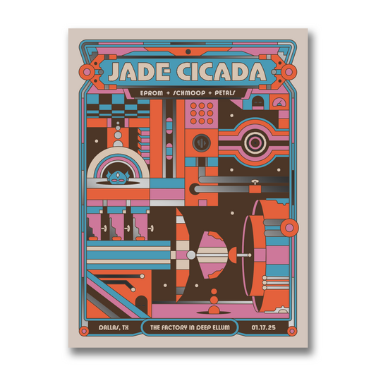 Dallas TX Autographed 18" x 24" Metallic Foil Show Poster By ITS_RYDAWG