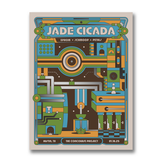 Austin TX Autographed 18" x 24" Metallic Foil Show Poster By ITS_RYDAWG